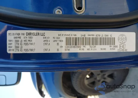 2009 Dodge Ram 1500 Slt/Sport z USA, uszkodzony, nr VIN 1D3HV18T09S729892